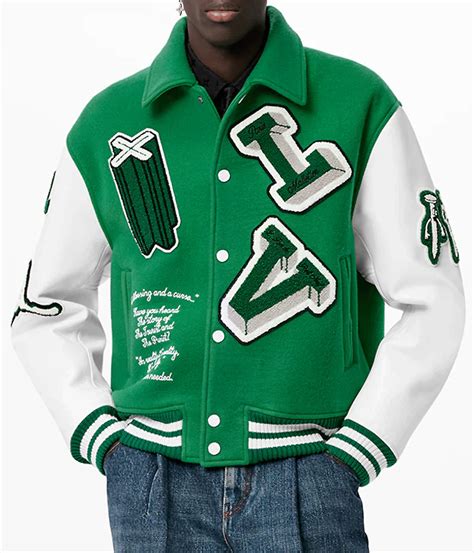 red louis vuitton coat|lv green varsity jacket.